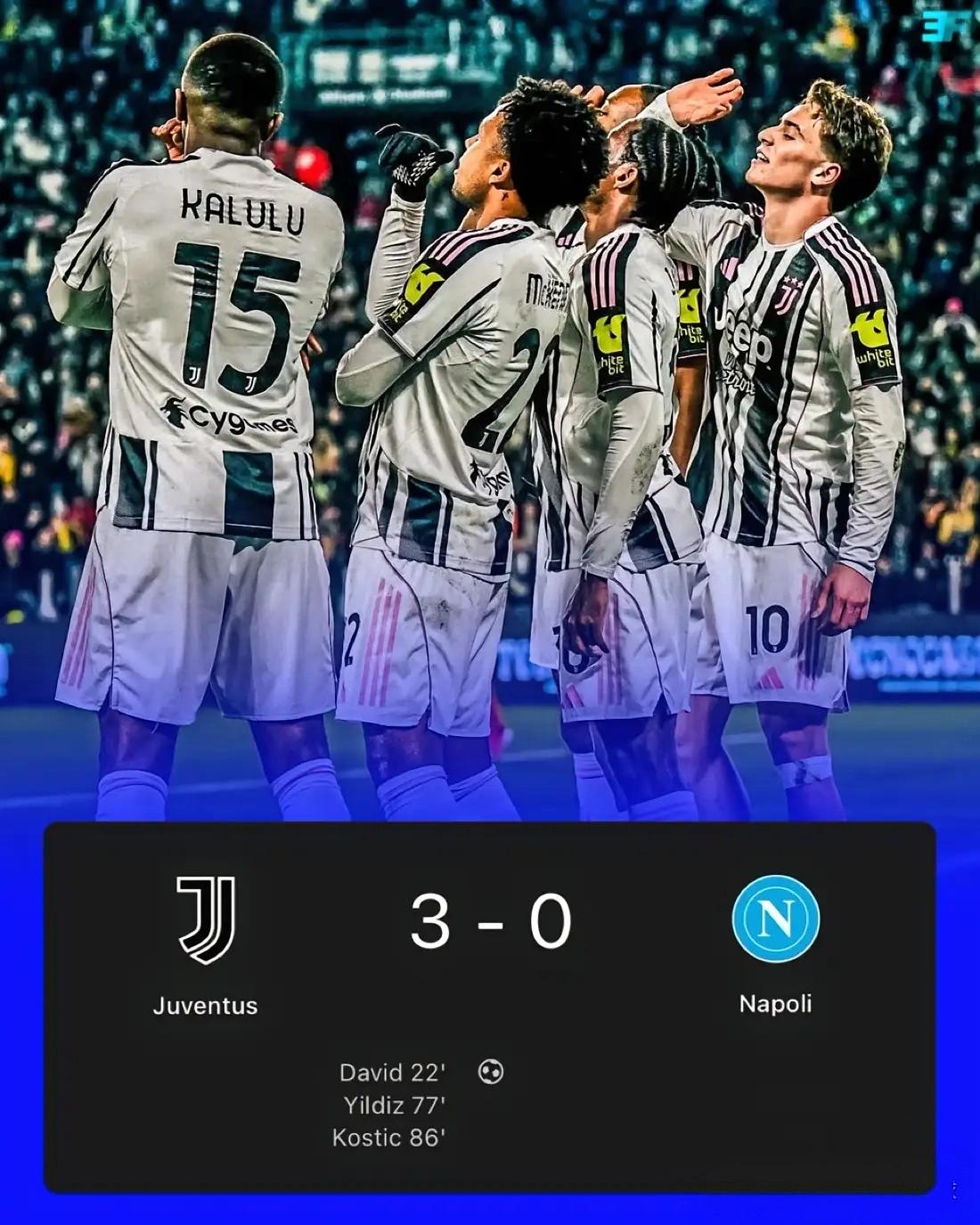 【尤文图斯痛饮，三球击败那不勒斯】尤文的前任主帅恐怕要心碎了，国际米兰拉开了差距