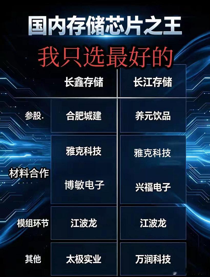 存储芯片是开始还是结束我只选择最好的