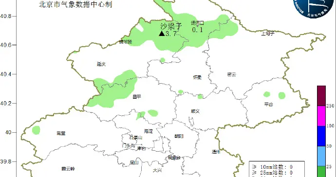 两区发布雷电蓝警,傍晚北京大部有分散性阵雨