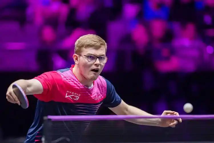 刚刚结束了一场2026WTT多哈冠军赛男单1/16决赛，男单世界排名第9的法国选