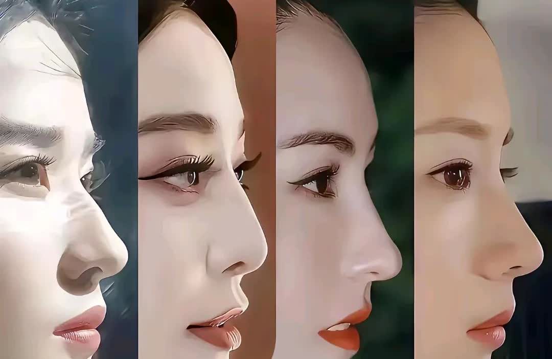这4位当年的颜值，在娱乐圈可是顶级的吧！从侧面看，她们的鼻子都很挺！我是