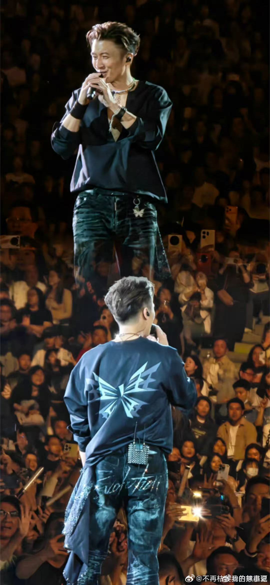 谢霆锋深圳演唱会排面14米悬浮球体舞台炸裂登场，六万歌迷齐聚大运中心，全开麦真