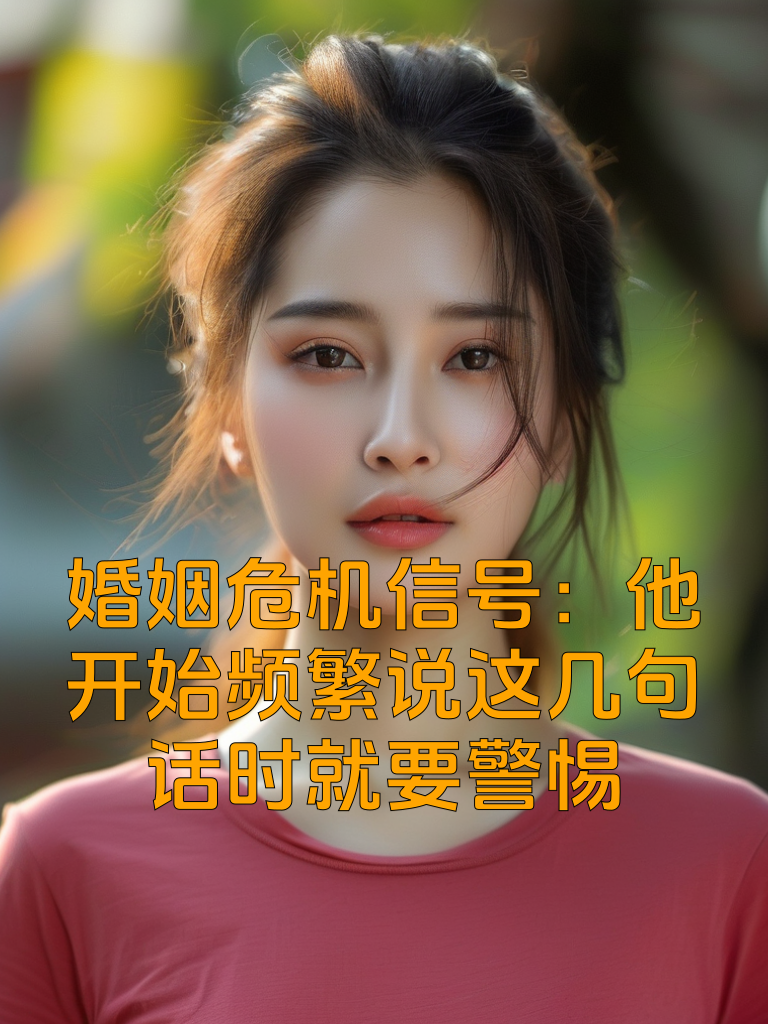 婚姻危机信号：他开始频繁说这几句话时就要警惕