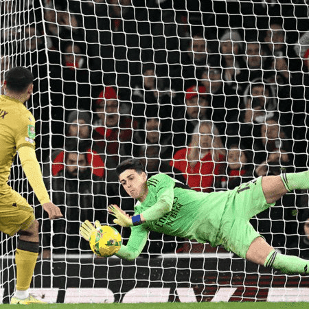 凯帕vs水晶宫全场数据: 90分钟扑救0出击1, 点球大战扑救1