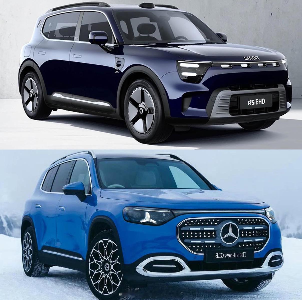 全新奔驰GLB就是smart精灵5号的换壳而且还不如Smart有设计感