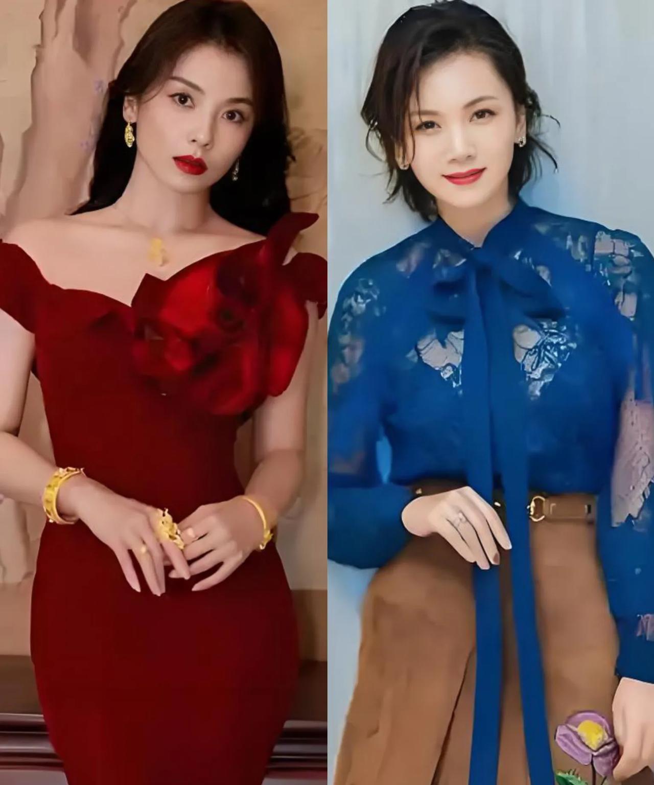 电视剧《利剑玫瑰》方子琳一出场，瞬间又多了个撞脸女明星的演员，把两人放一块儿简直