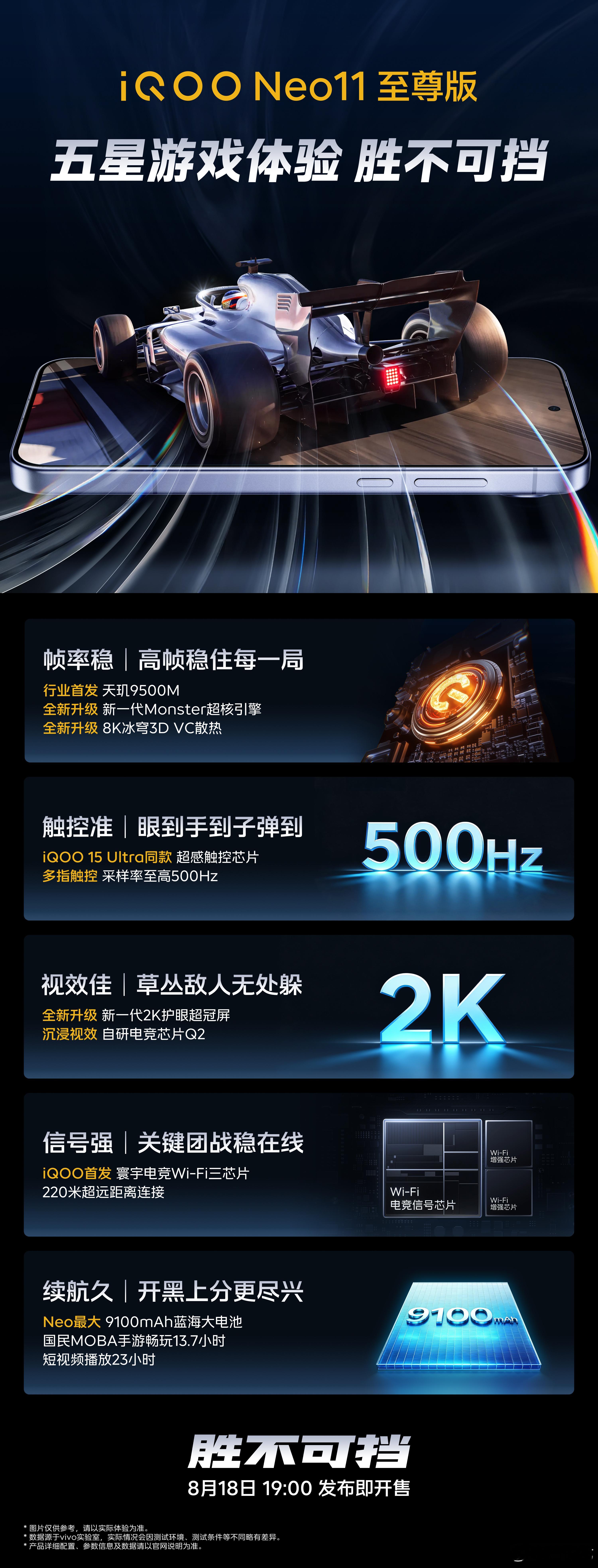 iQOONeo11至尊版来了！天玑9500M首发、9100mAh电池、500H