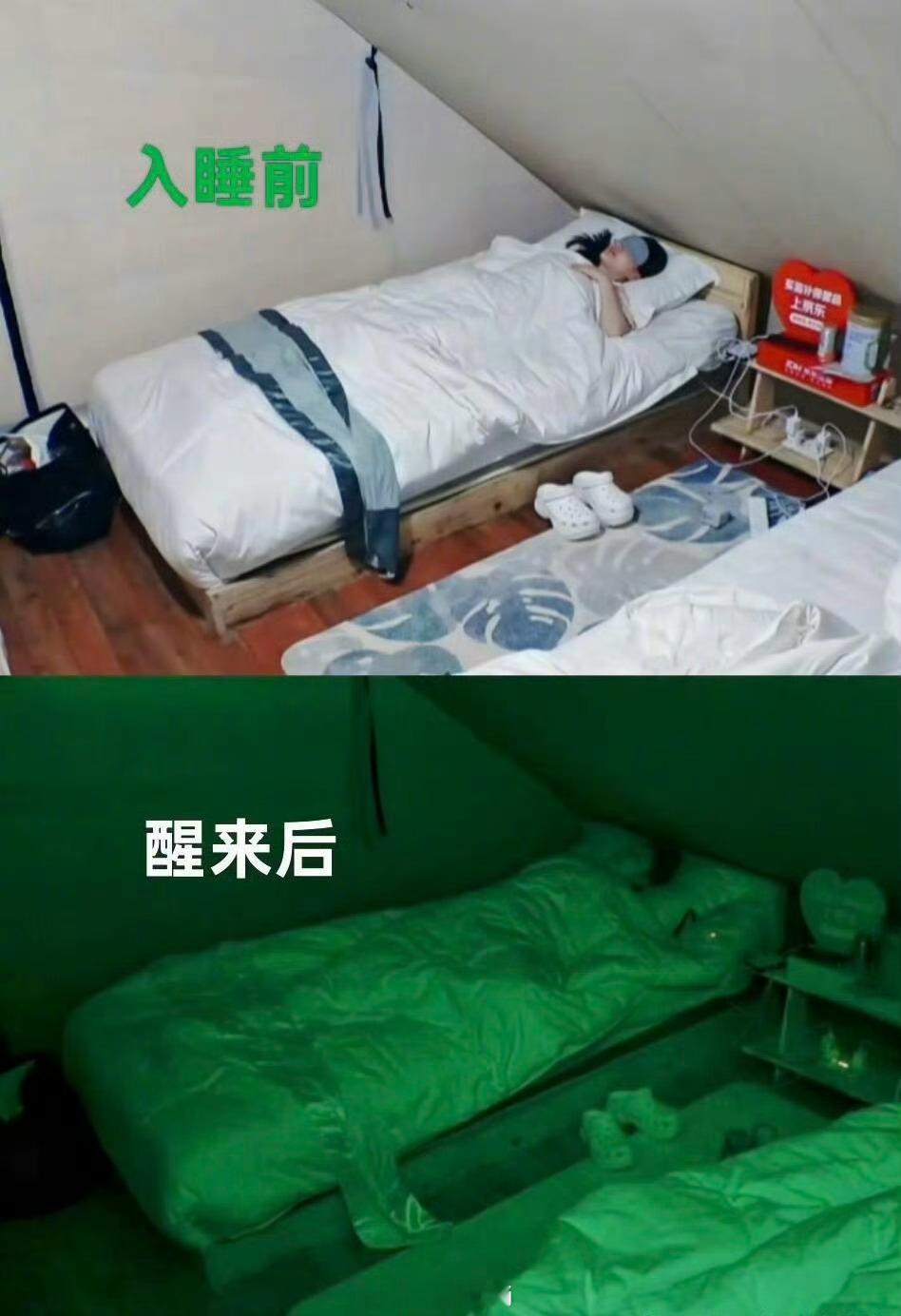 李沁的睡姿怎么可以这么板板正正的，我每天起来都不知道扭到哪里去了、、​​​