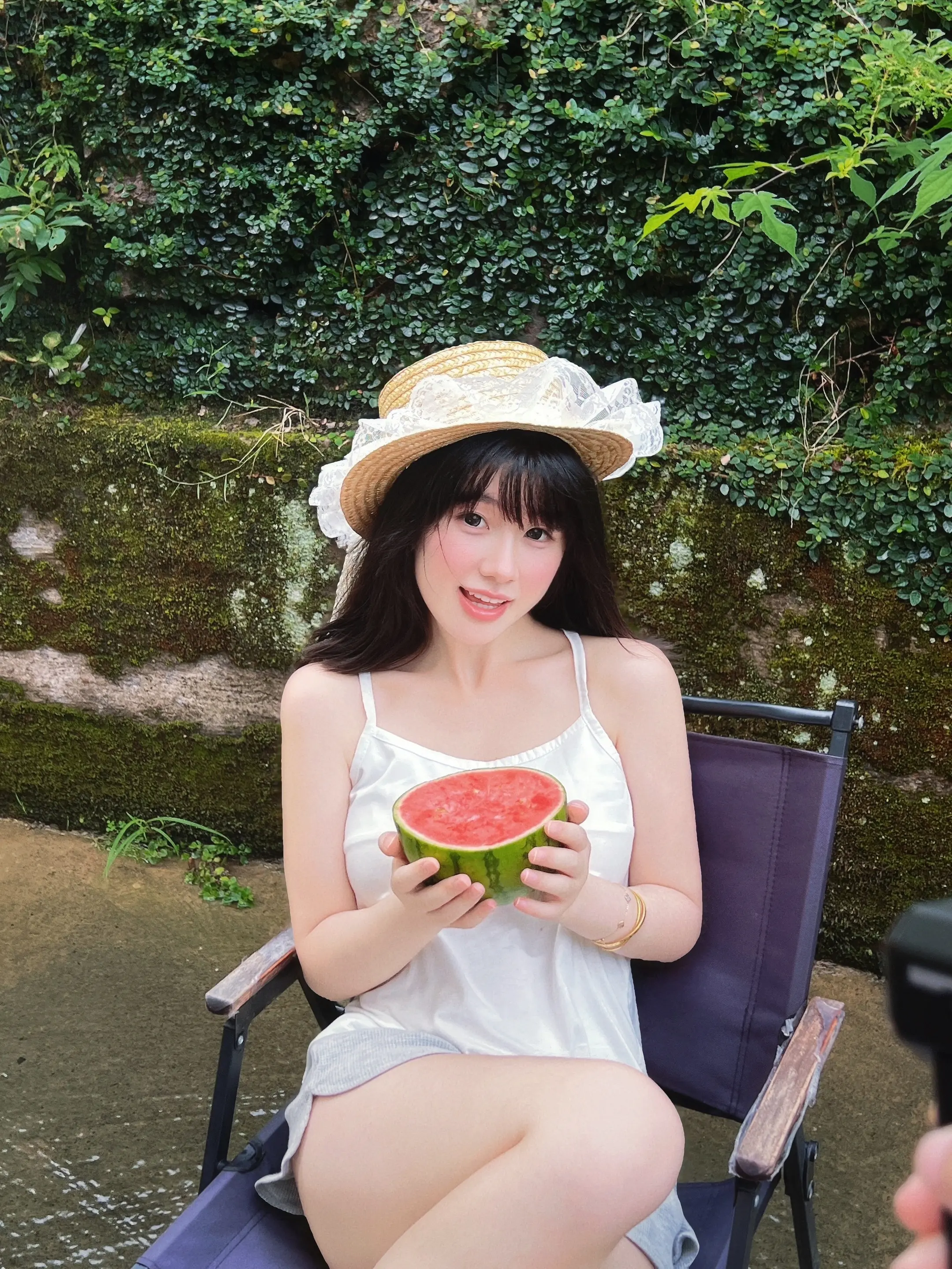 甜妹 夏天西瓜的正确打开方式
