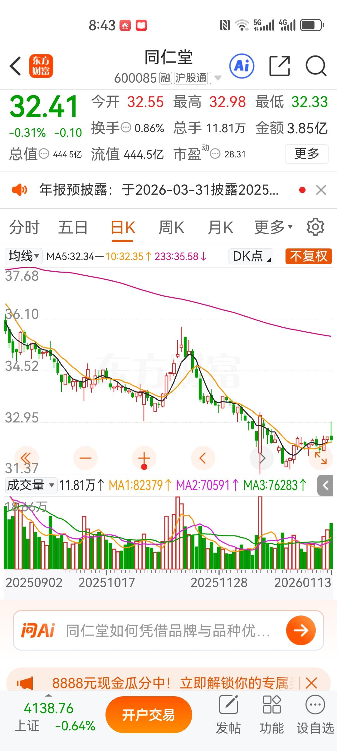 研究同仁堂快十年了，今天不捞行业，商业模式，基本面……说实话，在这个位置，我真的