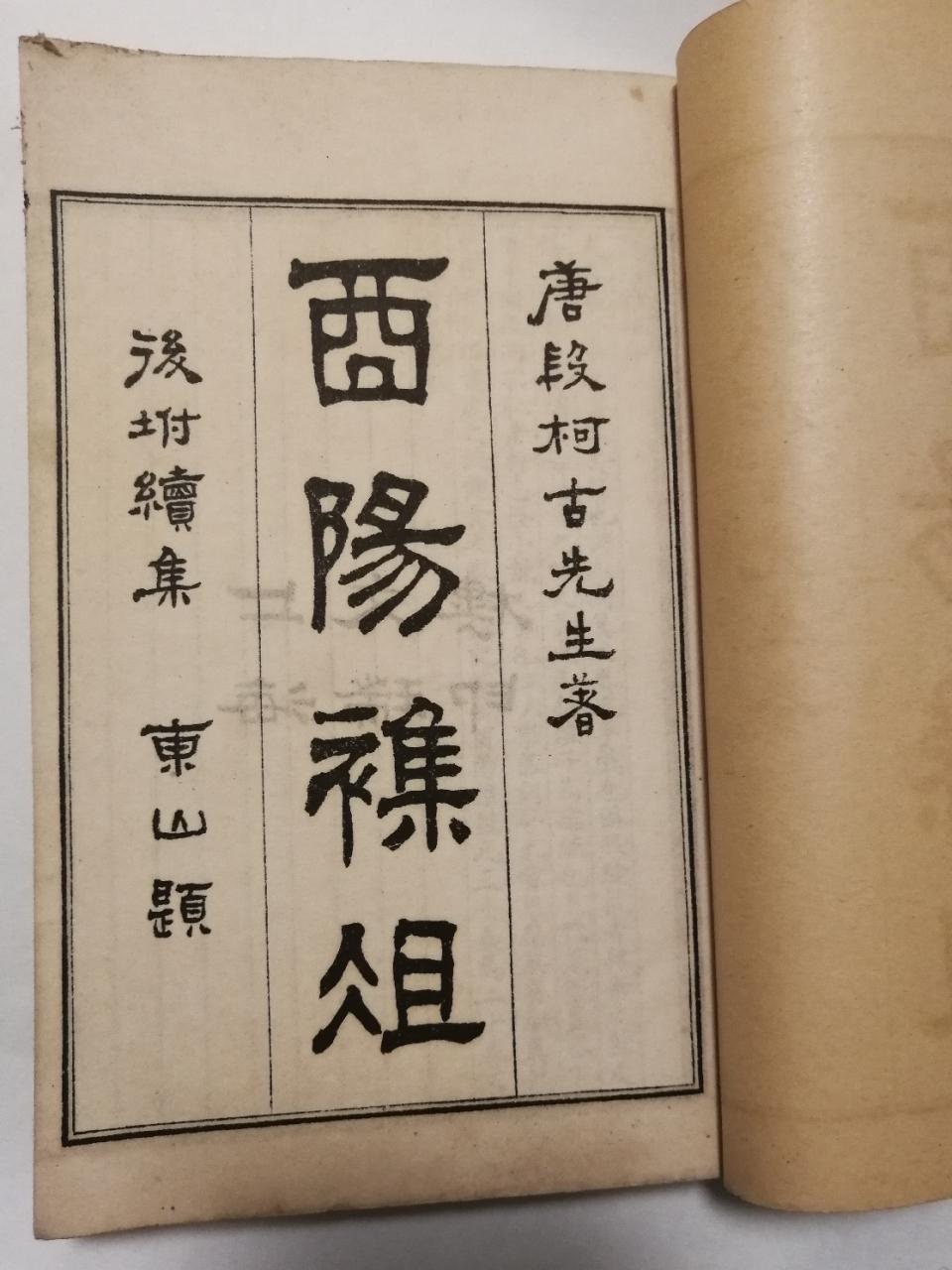 唐代人段成式写了一本书，叫《酉阳杂俎》，其中有这样一个故事：一个人在山中迷路