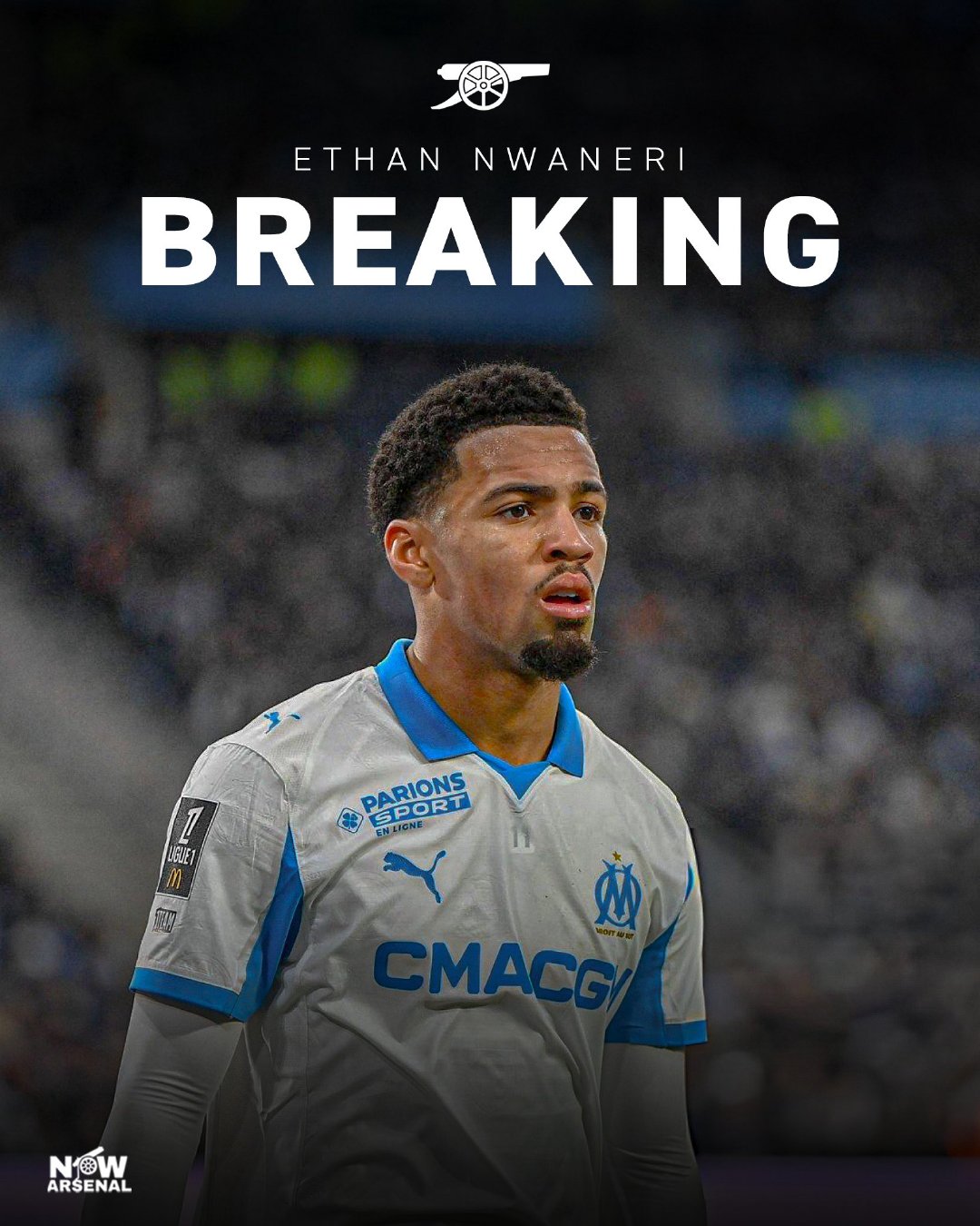 记者SimonCollings消息，本月有六家英超俱乐部试图签下伊桑·恩瓦内里