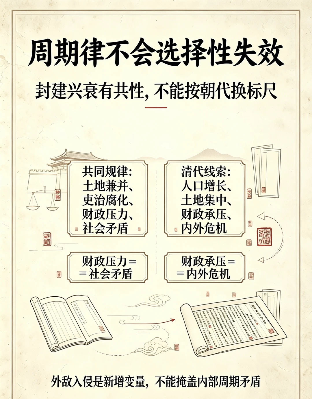 历史思辨：王朝周期律，不会选择性失效
