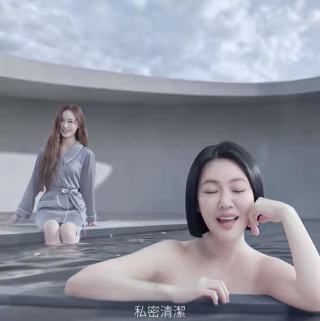 小S带着二女儿拍私密护理广告！以前小S和大S就合体拍过这种广告，如今大S
