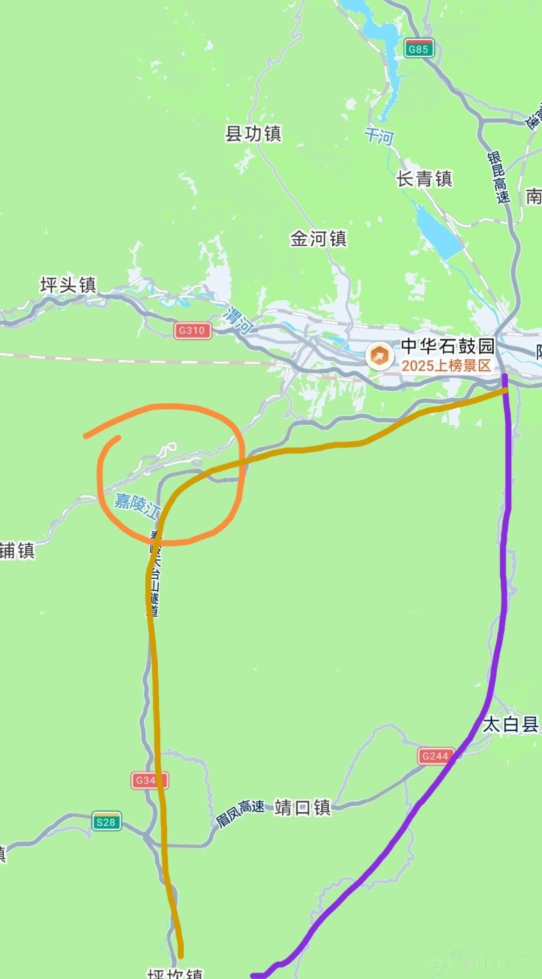 银昆高速从宝鸡出来之后，为什么非要到秦岭观音山附近那个地方去绕一圈，再到达汉中。