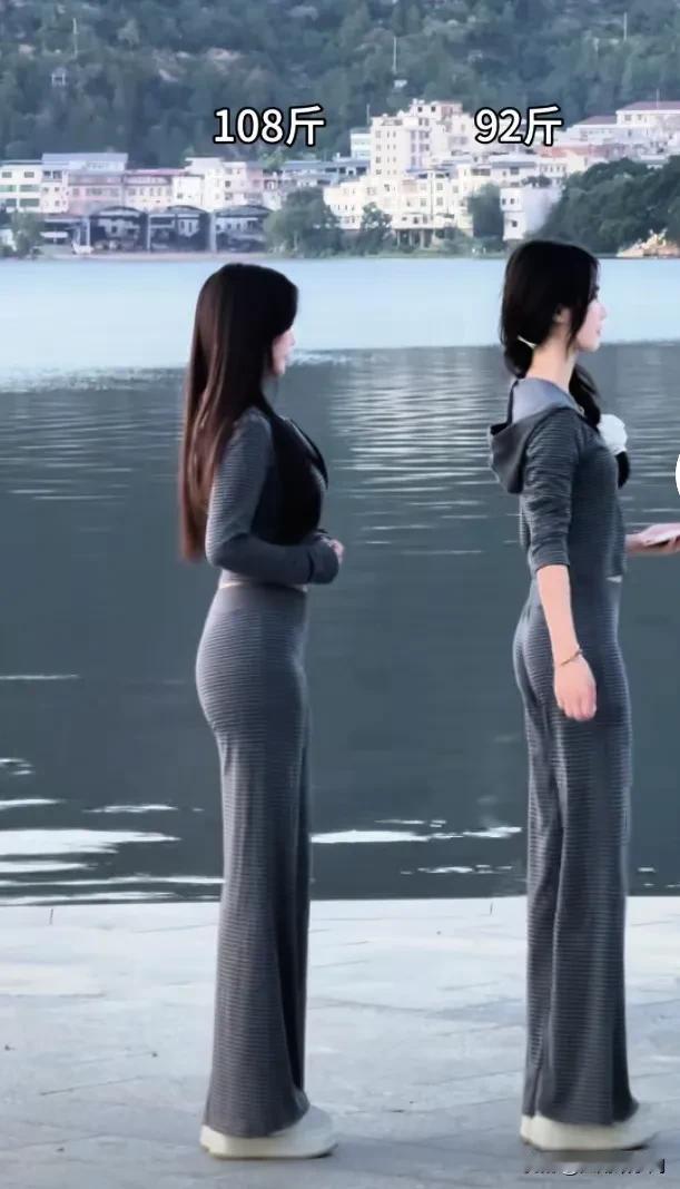 两个美女！一个108斤，一个92斤，要选一个做老婆，你会选择哪个？