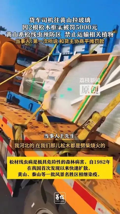 “冤不冤？”12月17日，安徽黄山，一外地司机来送玻璃，结果下高速时被工作人员拦