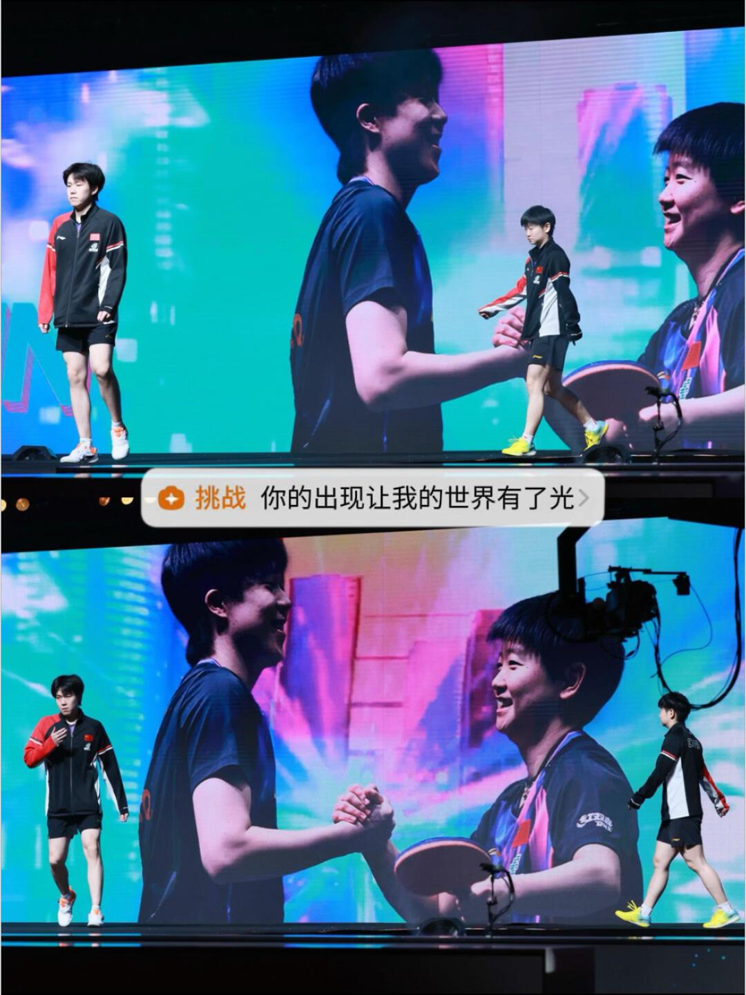 莎莎和头哥在混双上，简直就是模范，这俩一笑，所有的烦恼和躁动都烟消云散！中体太