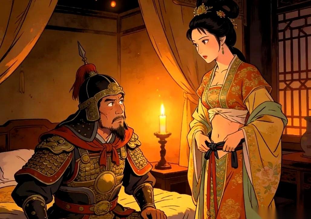 1644年，北京，深夜。李自成的龙床上，烛火摇曳。一个人影悄无声息地滑了进来，