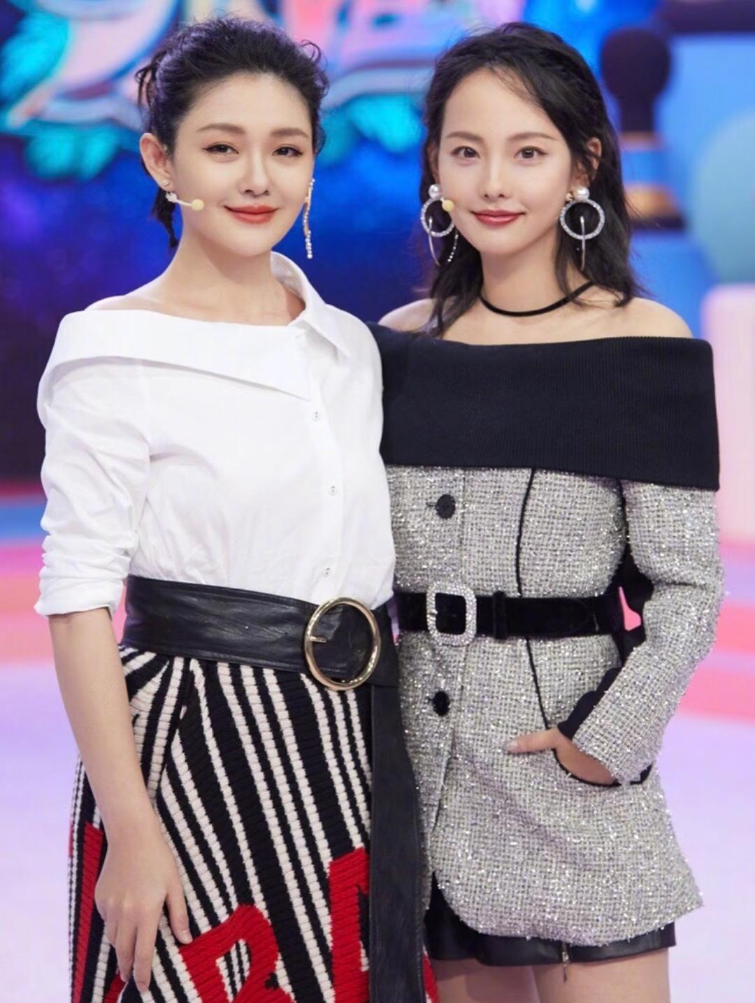 看大S和张嘉倪早年在综艺里的同框合影，单论面相的话，我个人还是觉得大S更有福气相