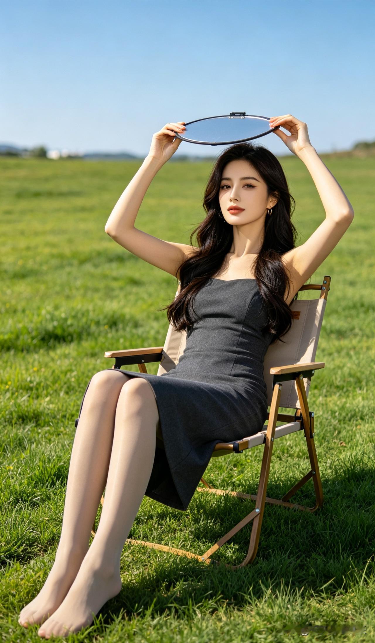 ai宝妈在公园晒晒太阳，宝妈可爱，ai宝妈宝妈aiai辣妈ai正能量宝妈a