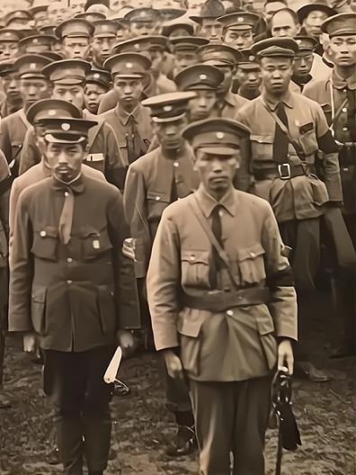 历史知识1925年，黄埔军校部分领导、教官和学员的合影​​​