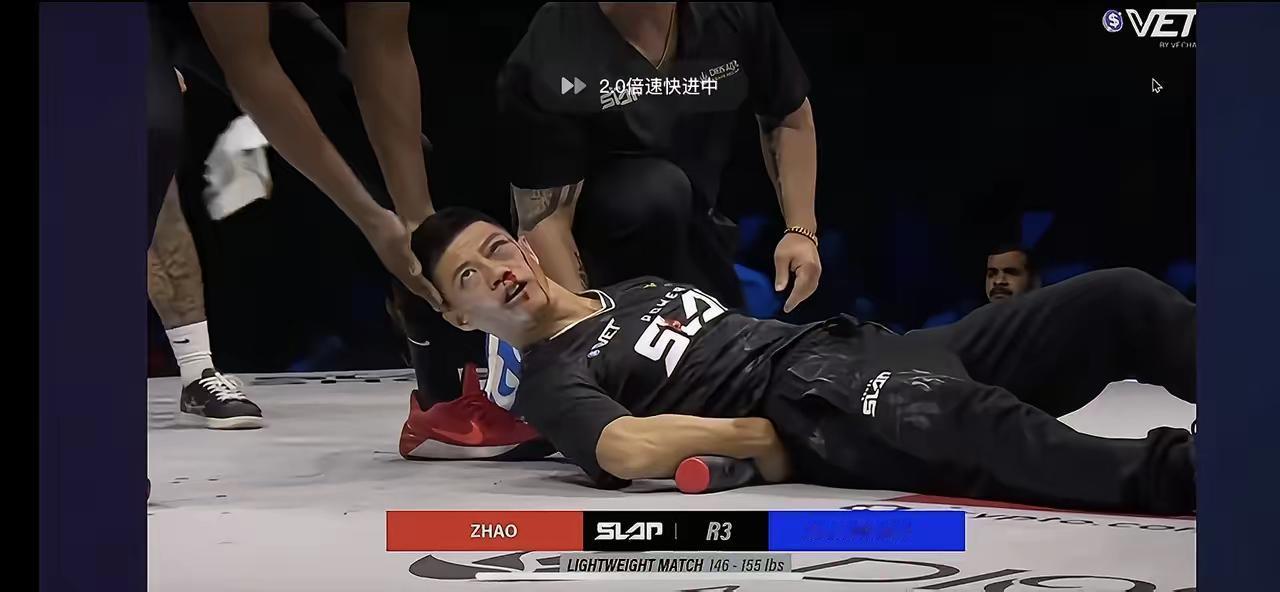 通背拳在扇耳光大赛大放异彩，表面是赵洪刚输了，其实他赢了。国外选手