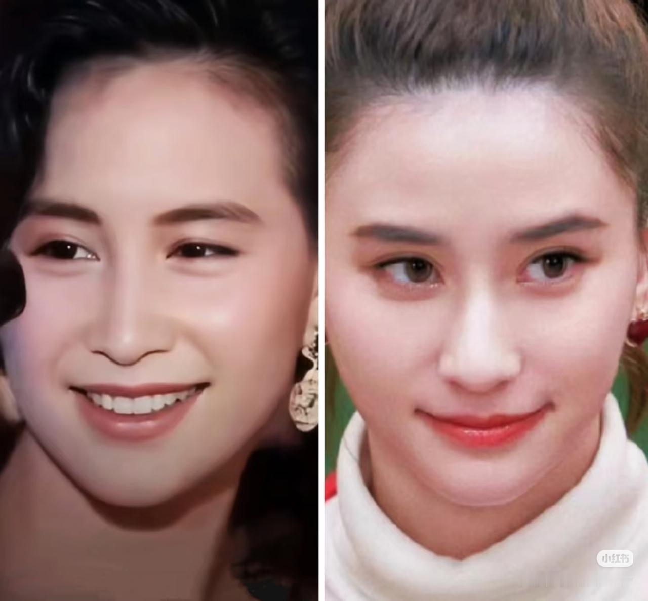 何超莲跟何超琼年轻时长得非常像，但气质远远不如何超琼，说明人还是要做事、做成