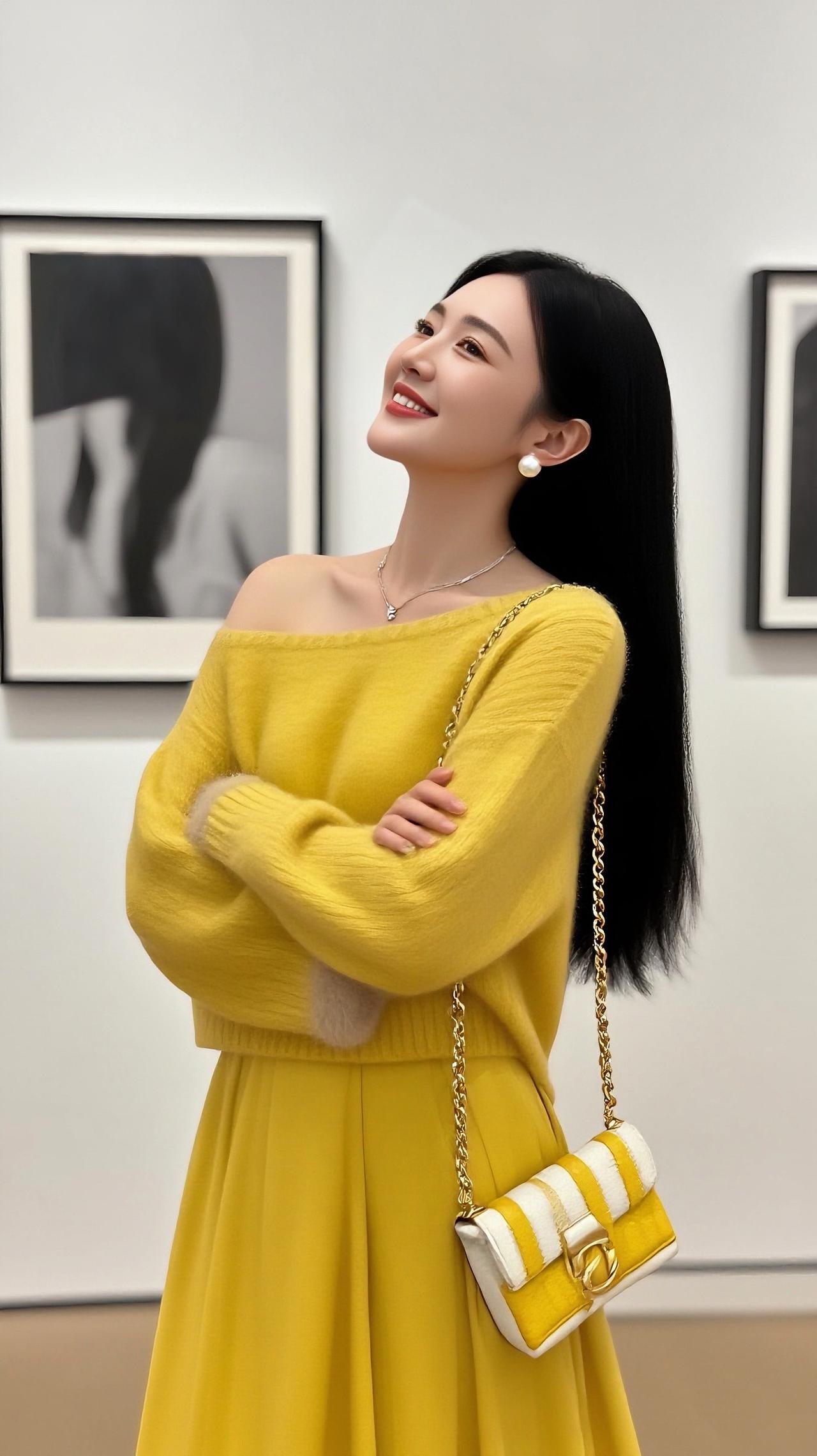 悦岚随拍气质美女美女穿搭清纯甜美