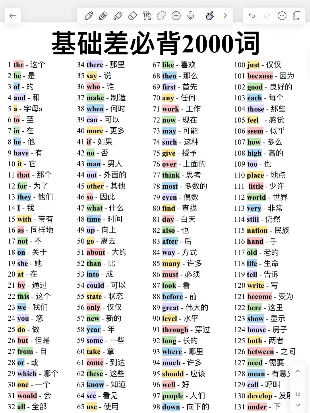 英语核心2000词！词汇量暴涨！做题超通透！
