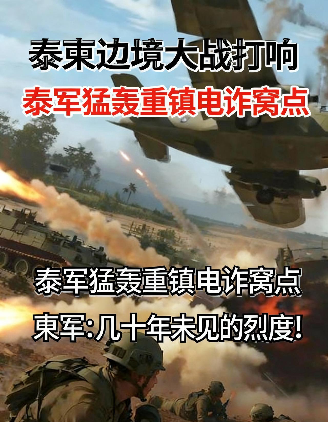 惊心动魄！泰柬边境大战打响，泰军猛轰重镇电诈窝点，柬军：几十年未见的烈度！
