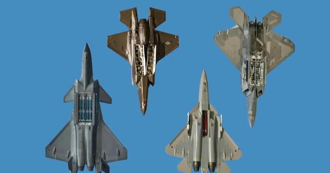 世界4型五代机开弹舱对比，歼20的含金量还在上升!正所谓，颜值就是战斗力，歼2