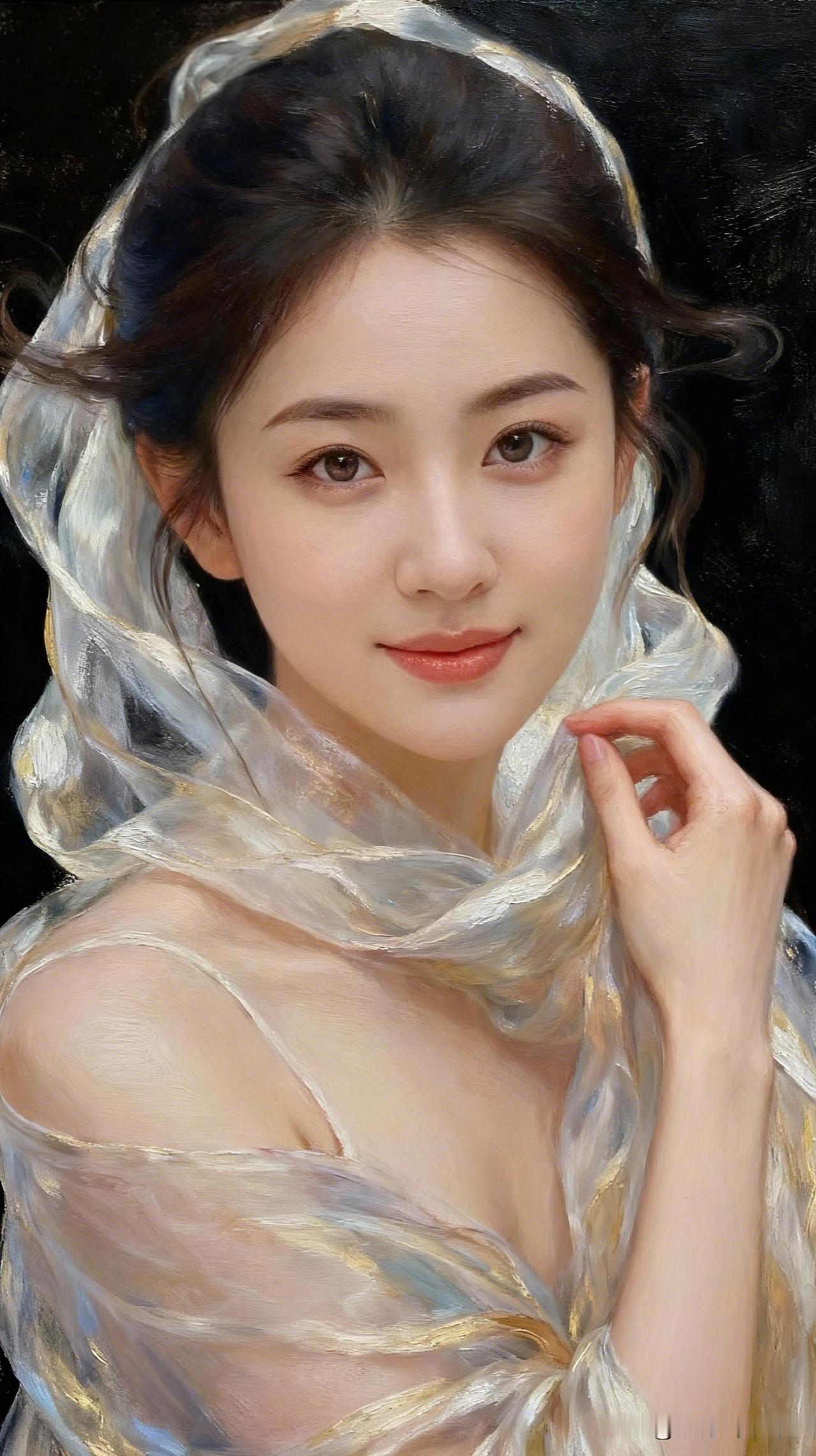 轻纱遮面，笑靥如花。谁有好看又不舍得删的壁纸温柔似水的少女，一抹微笑，惊艳了时