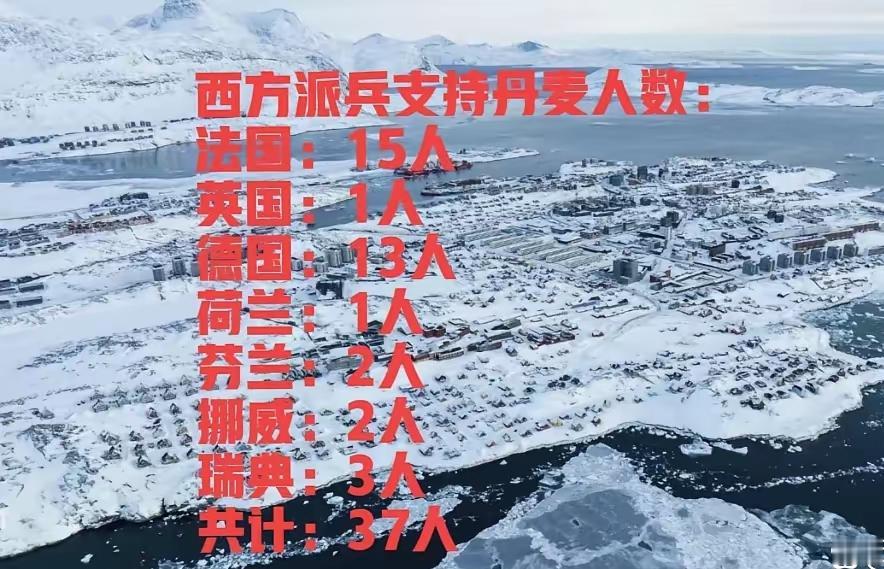 法国总统马克龙宣布了首批15名法国士兵抵达格陵兰岛法国这次牵头，拉着一帮欧洲