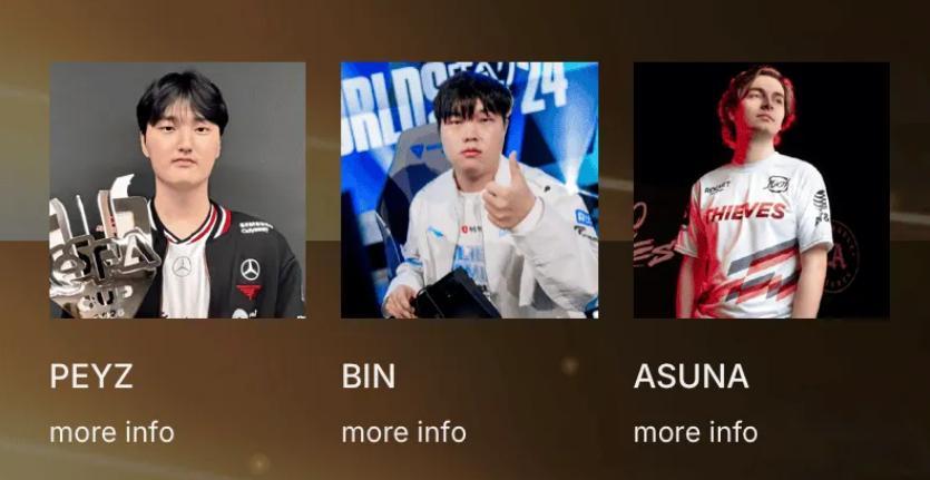 bin还好吧，lpl今年给个名额也只能是bin，毕竟先峰赛的FMVP，lck怎么