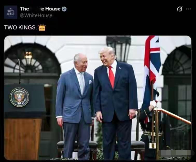 特朗普：两个国王！特朗普不是有点飘，是飘的有点找不到北了。就