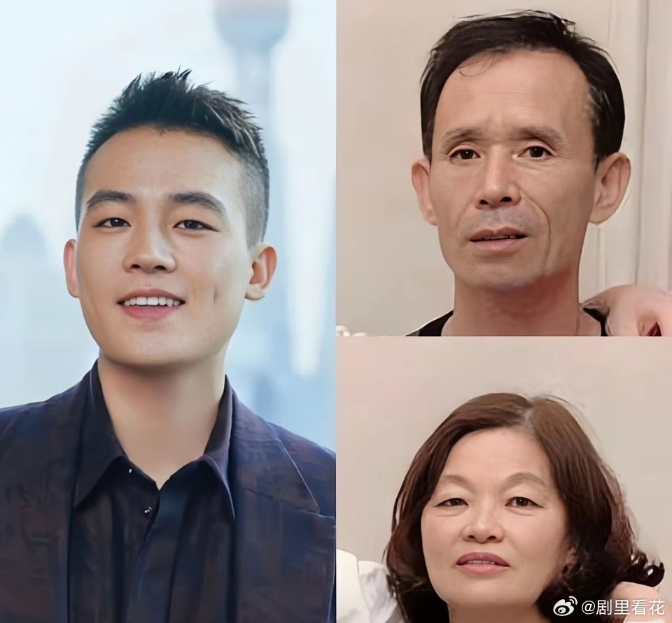 都说儿子一般长得像妈妈果然是帅哥欧豪就像极了妈妈这脸型跟妈妈就像复制一样长得像