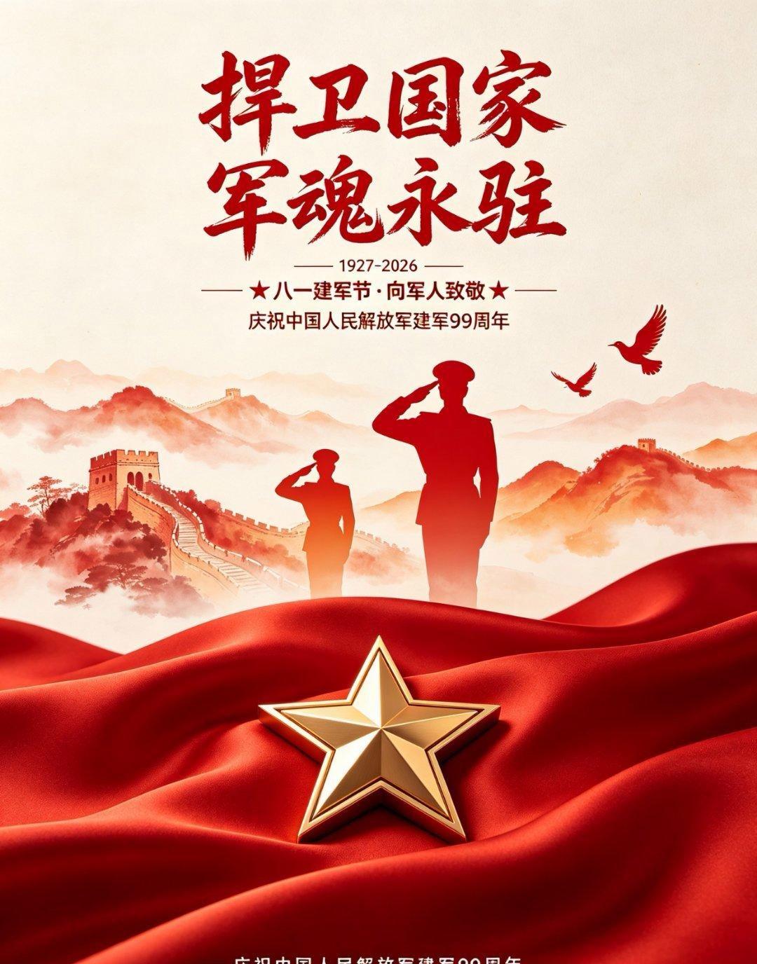 八一建军节就要到了，这是属于中国军人的荣耀时刻。从南昌起义的第一声枪响，到如