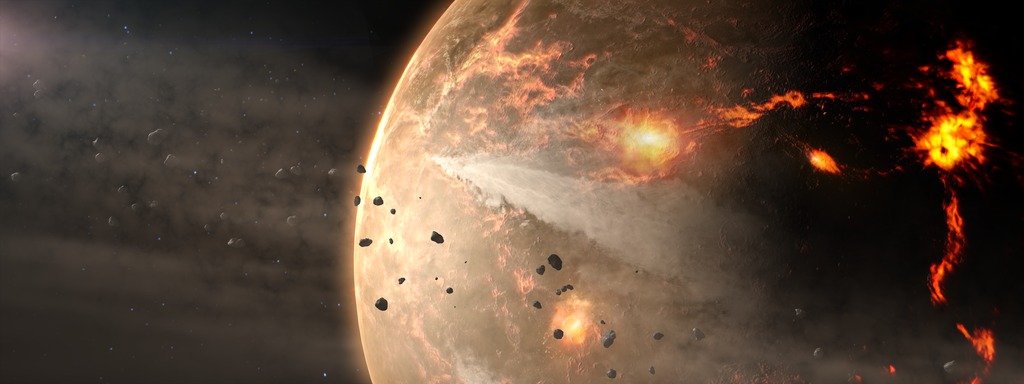 6600万年前，一颗直径约10公里的小行星撞上地球，恐龙就此完蛋。而在地球刚出生