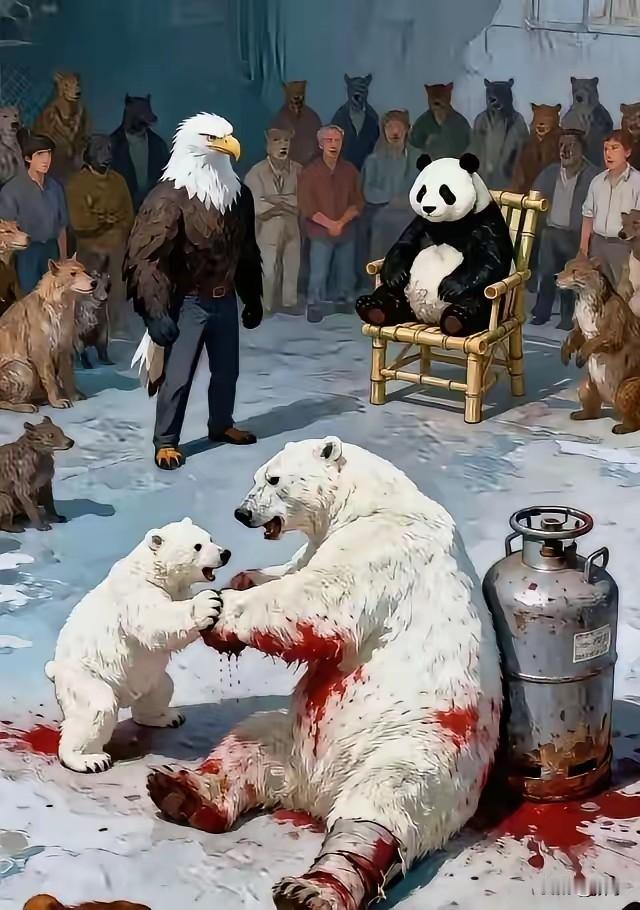 脚盆鸡当前的所作所为，就是要熊猫无法稳如泰山，安之若素的坐下去！鹰酱和大熊对此的