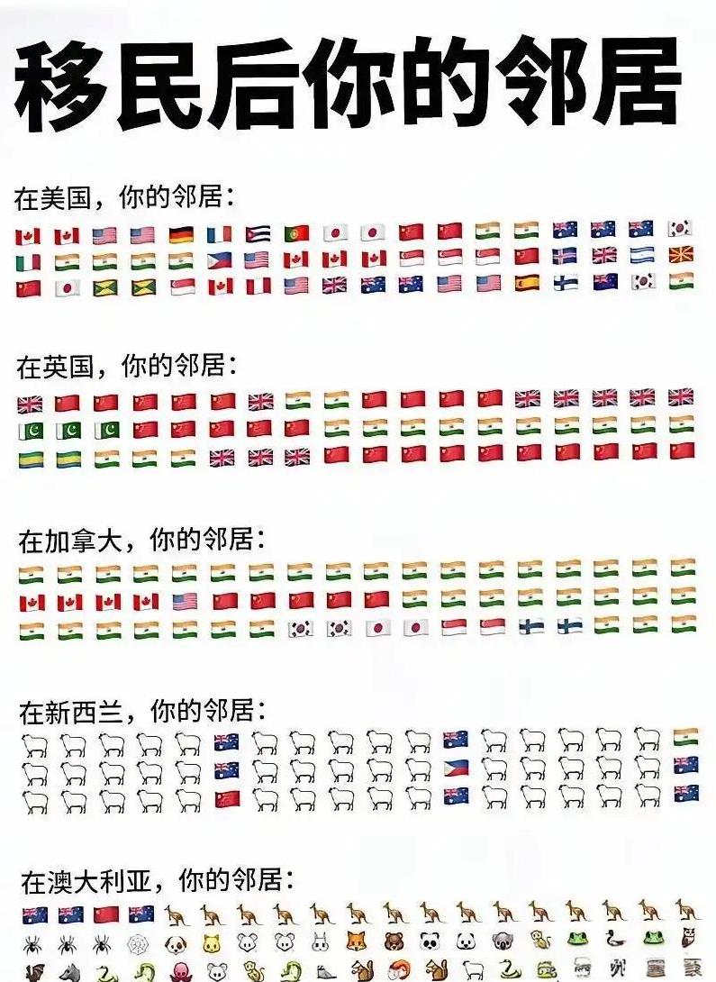 印度大规模移民后你的邻居可能是这样的，网友自制的这张图虽然是在调侃，但大概还是符