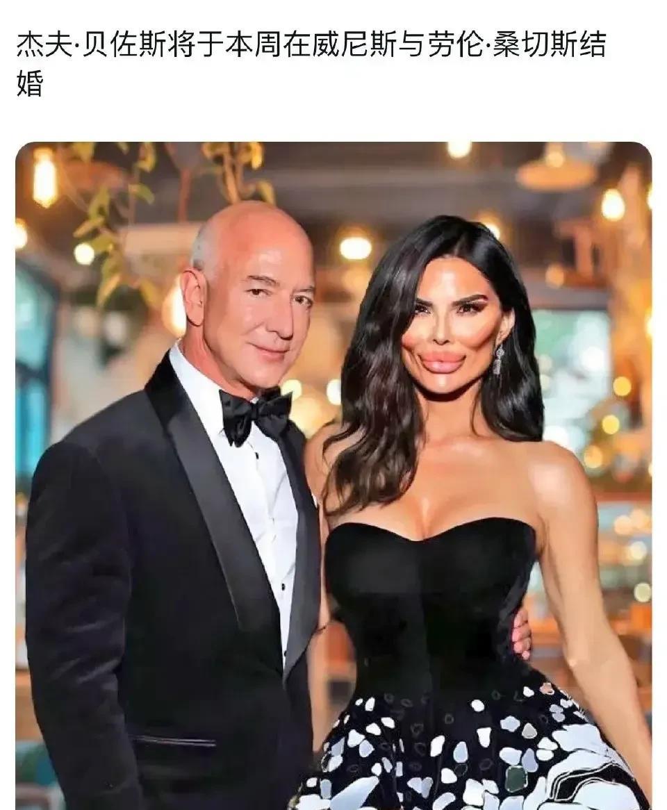 贝佐斯要跟这个女的结婚，真搞不懂美国有钱人的审美，就算P图都P不出这种效果吧，真