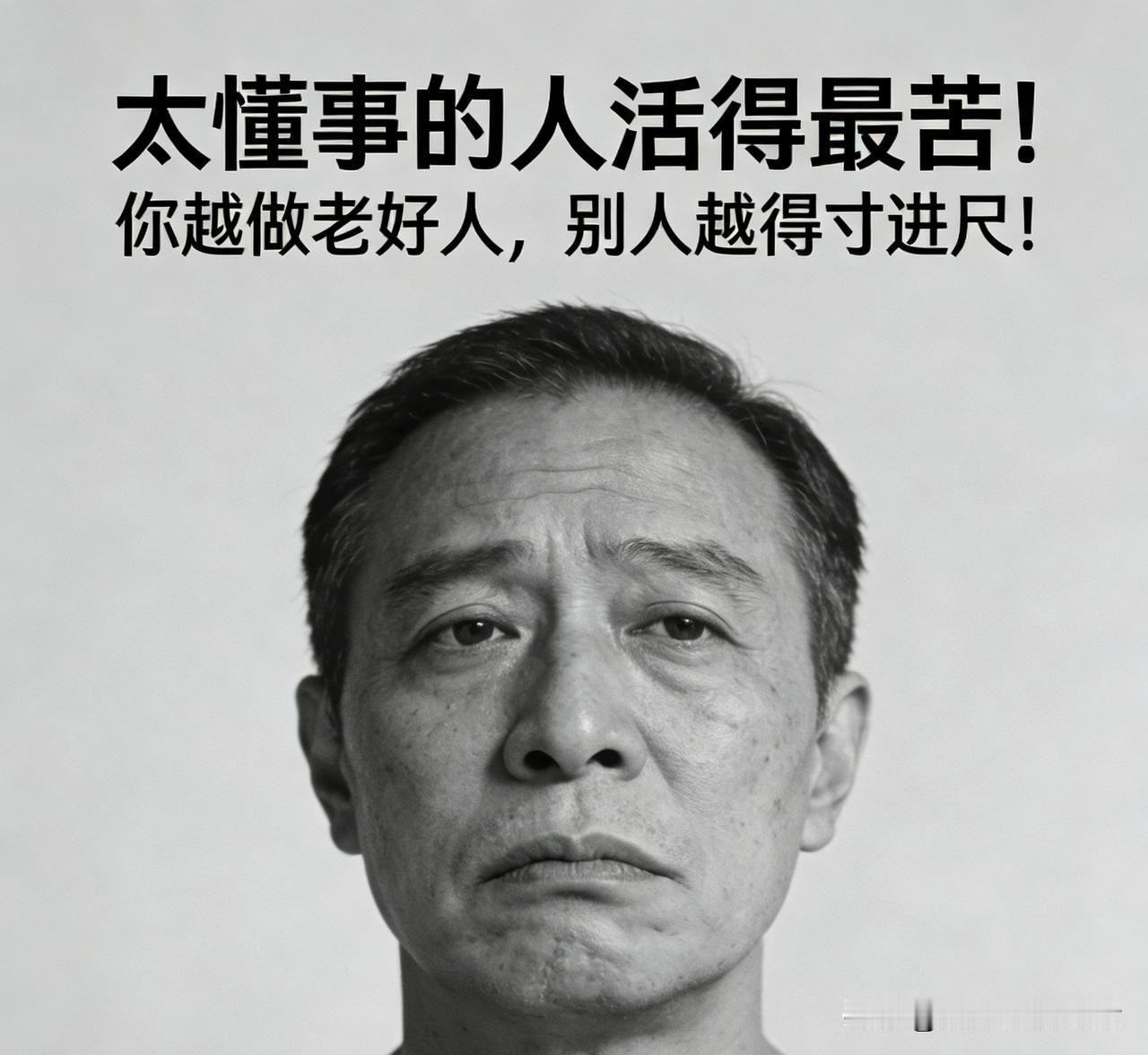 太懂事的人活得最苦！你越做老好人，别人越得寸进尺！人性本就“双标”！你整日笑容