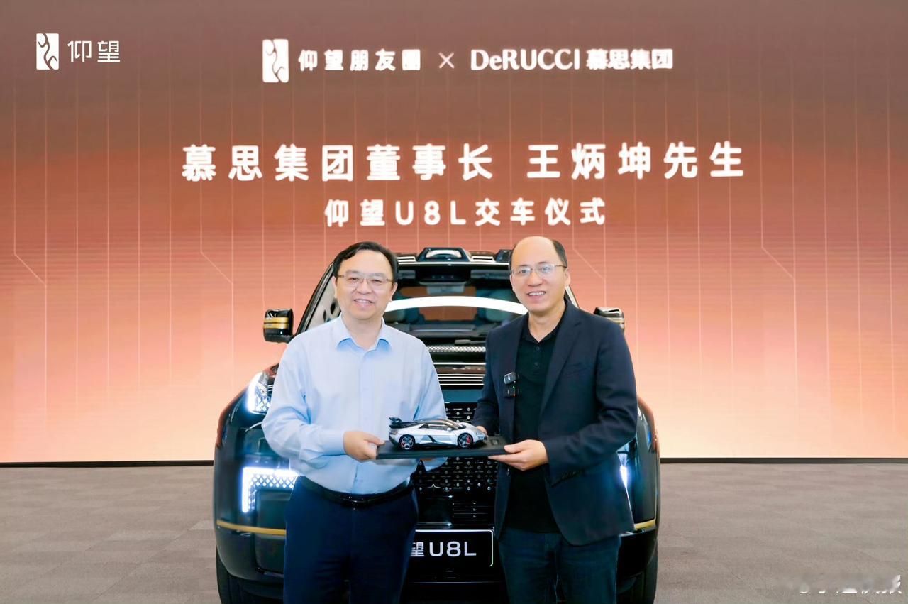 慕思集团董事长王炳坤喜提仰望U8L信阳文新毛尖董事长刘文新喜提仰望U8L木林