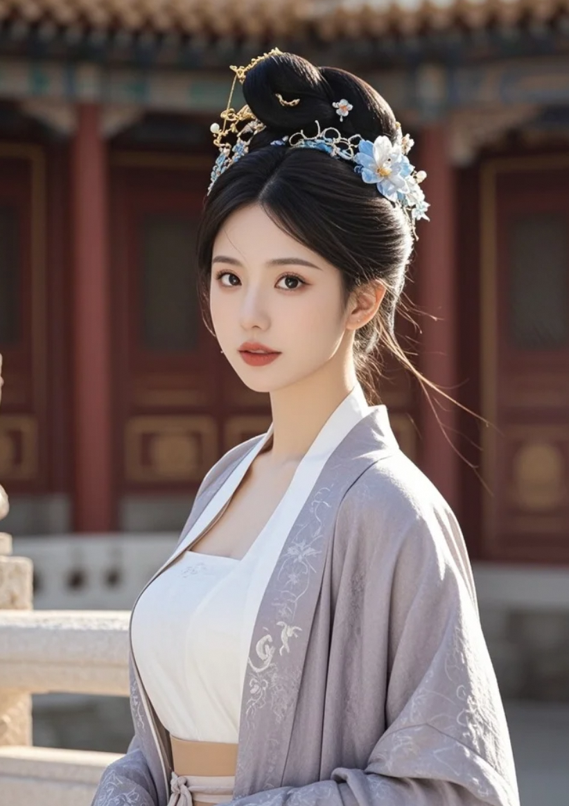 汉服佳人，梦回古代的柔情岁月