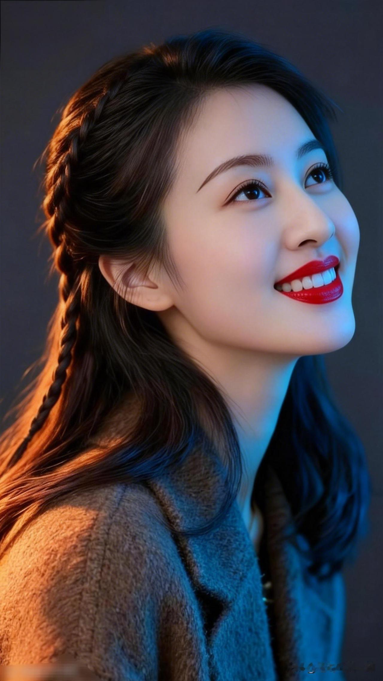 微笑的少女，温暖的光线，幸福的一刻。氛围感出片穿搭