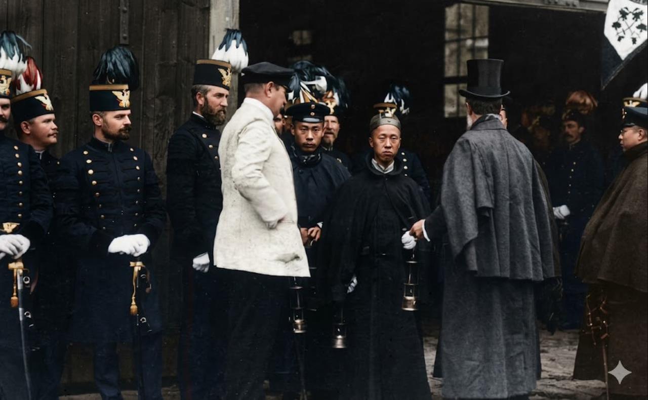 1901年，年仅18岁的醇亲王载沣奉命出使德国，为克林德被杀一事赔罪，这是刻在近