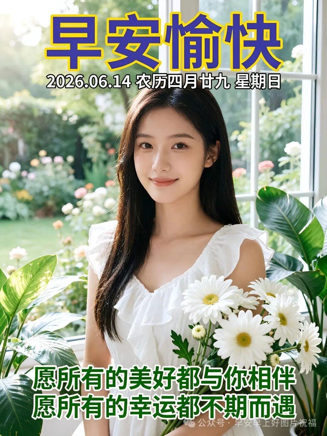 抛开昨天的烦心事，开开心心迎接崭新的一天，养好身体，期盼往后事事顺利。送给我放在