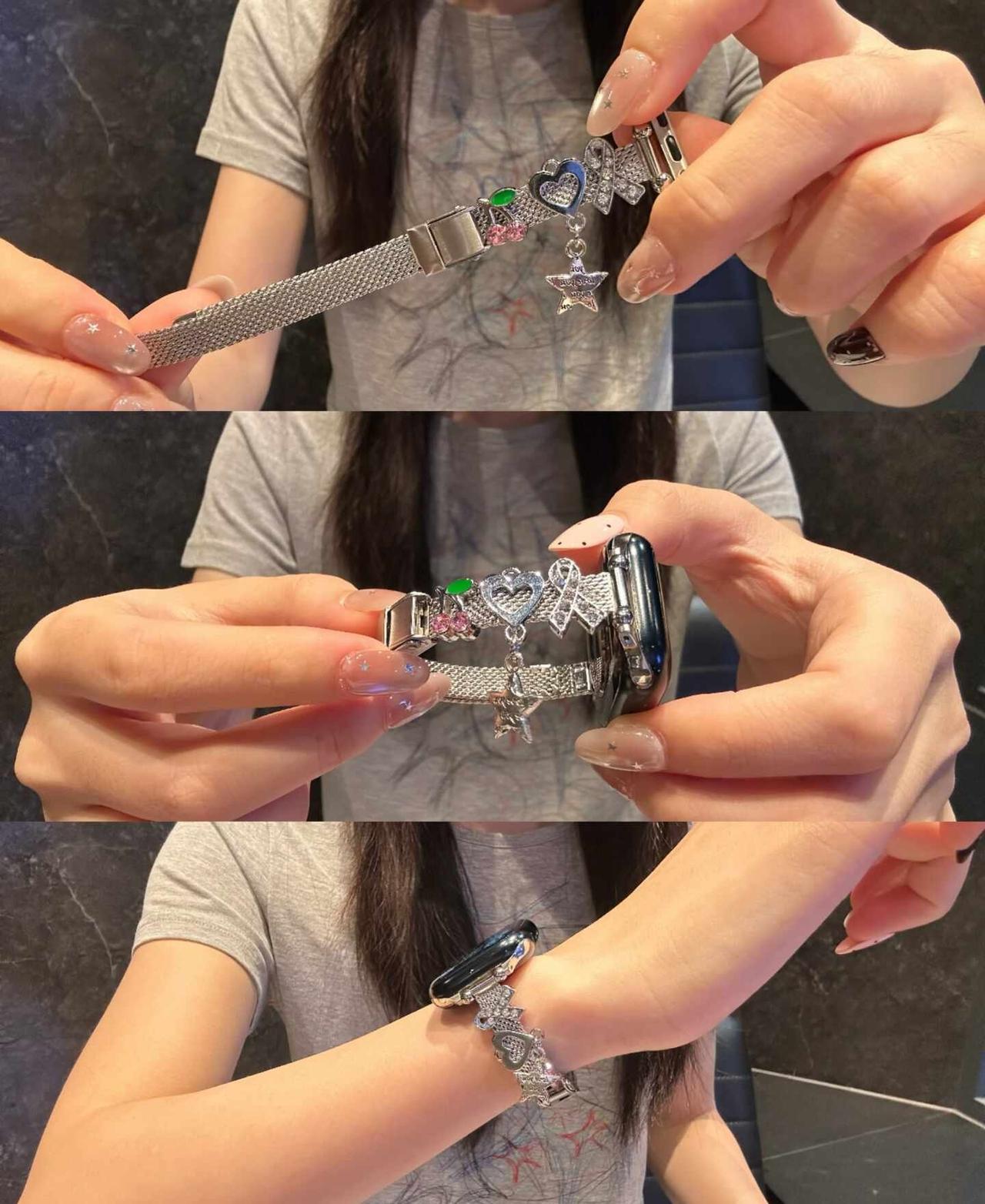 🍒千禧星星樱桃手镯呀✧˚ɞ轻亚甜丧感……iwatch表带分享iwatch表