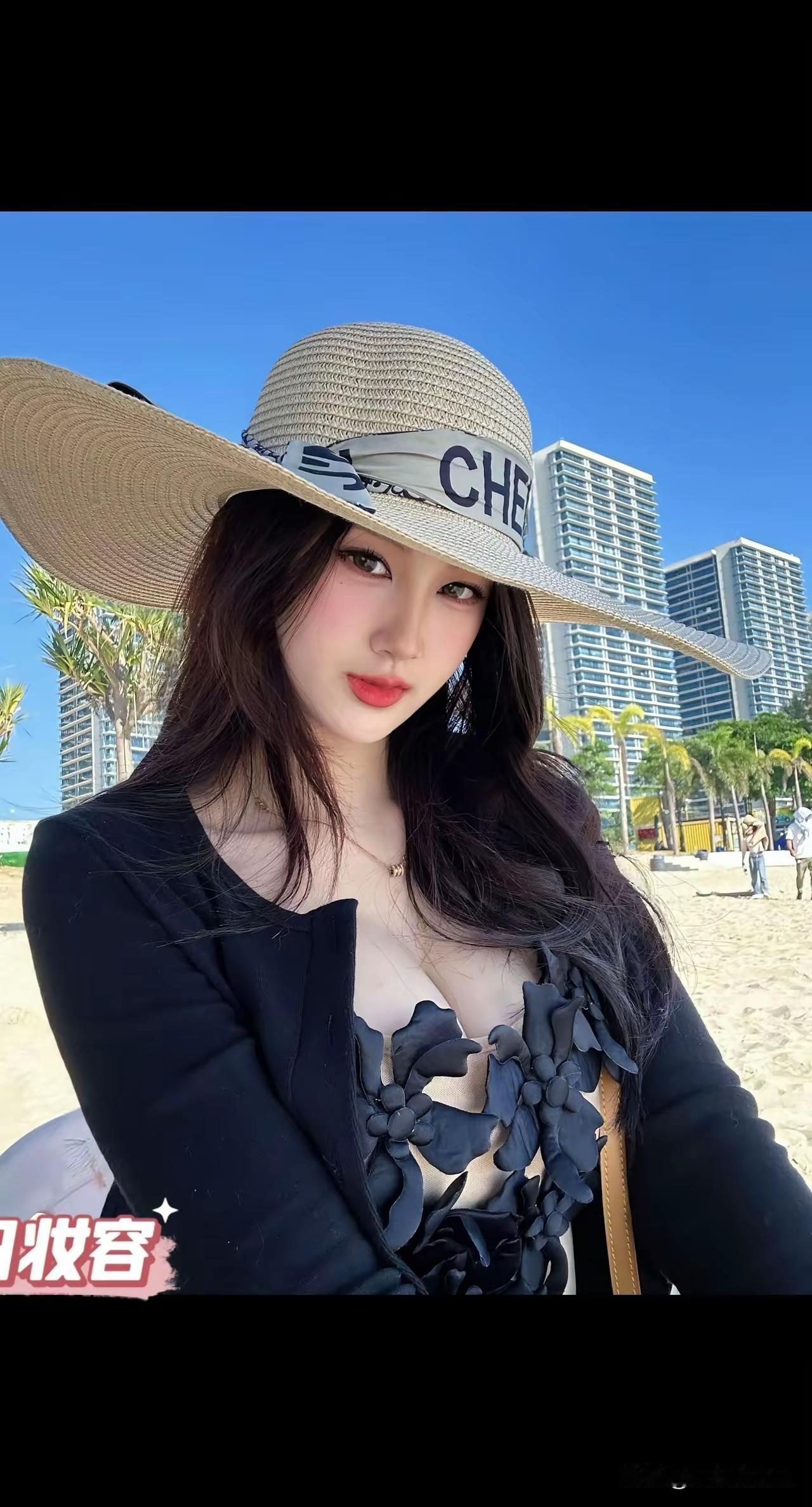 我这帽子是不是很不错呢！记录我的2026帽子女自拍带帽子的美女甜美的帽子